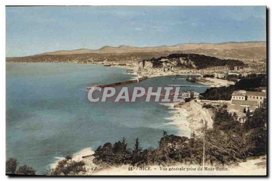 CPA Nice vue generale prise du Mont Boron 