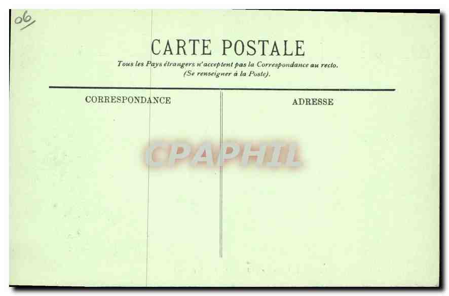 CPA Cannes vue sur la Croisette et le Mont Chevalier  — Rückseite