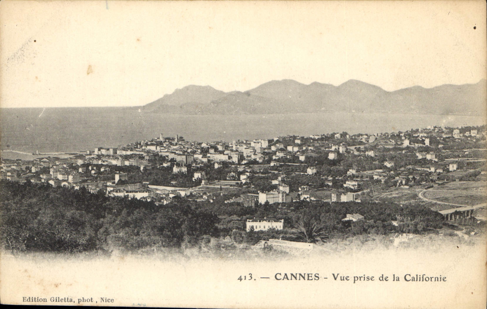 CANNES — Aufnahme aus der California — Edition Gilletta, phot. Nice, n° 413