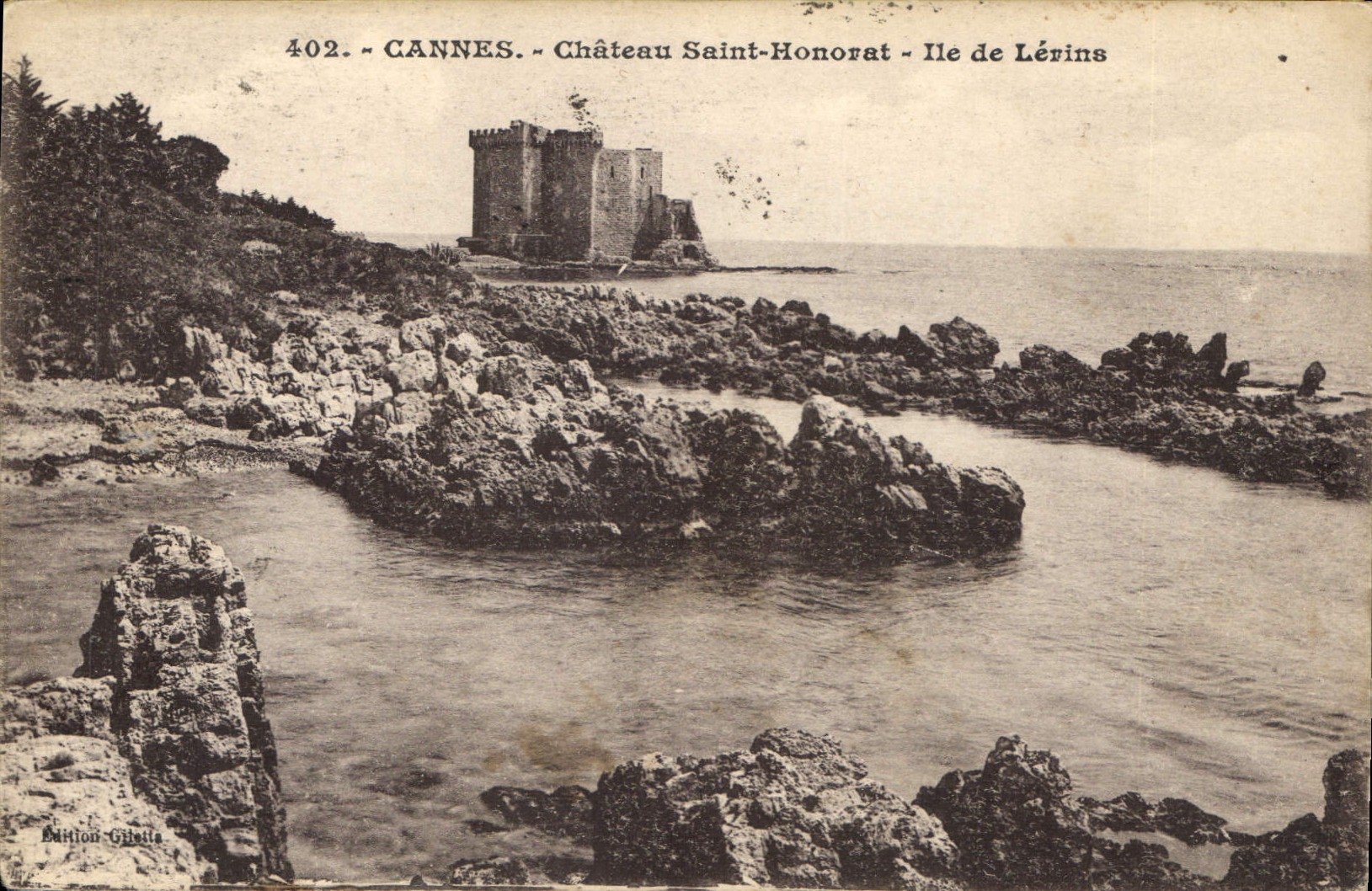 CPA Cannes Chateau Saint Honorat Ile de Lerins 