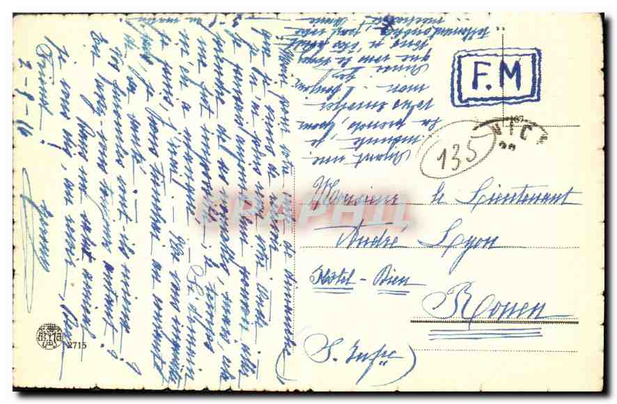 CPA Dante che pianye Reatrice  — Verso