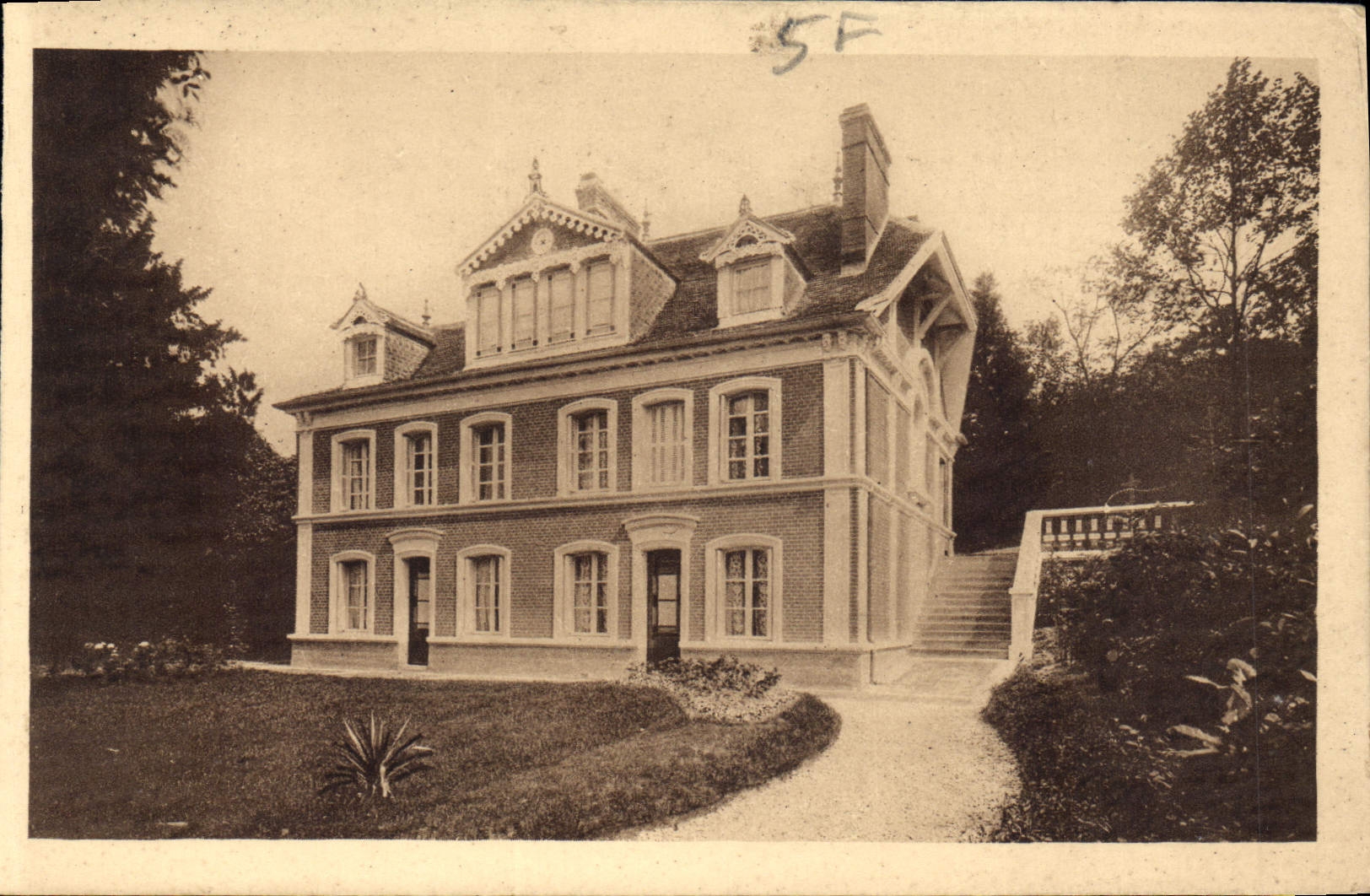 Les Buissonnets — Fassade und Terrasse — unbekannter Verleger, Seriennummer 3