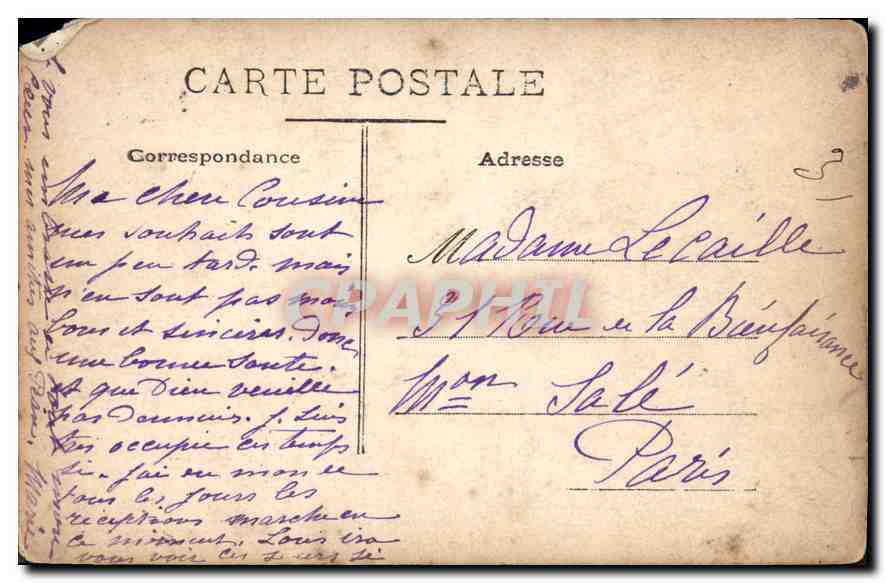 CPA Bonne Annee Enfants — Rückseite