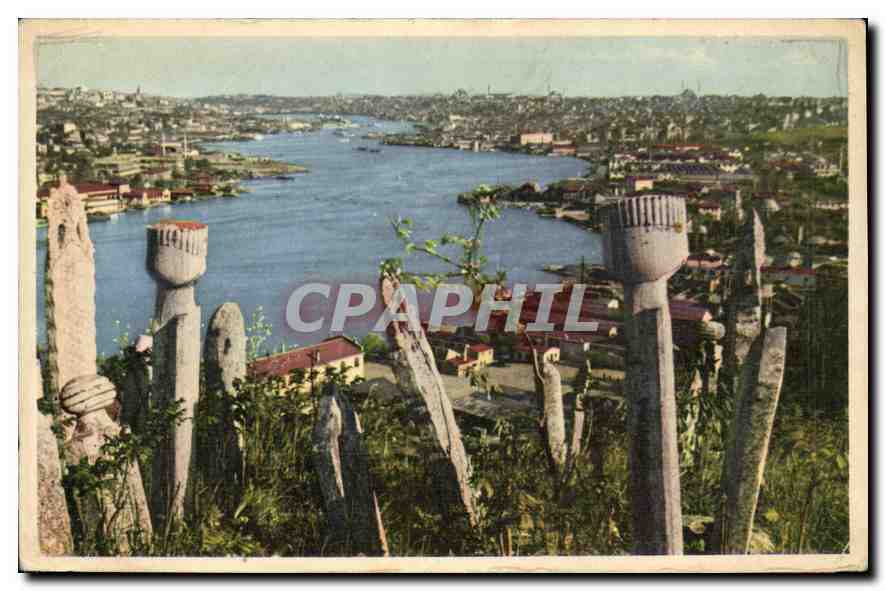 CPA Eyupten Halic View of the Golden Horn from Eyup Istanbul 