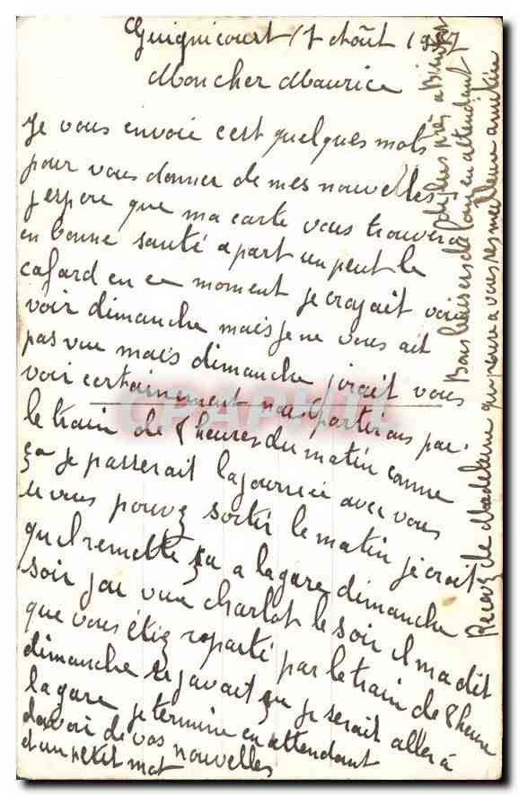 CPA Barometre de l'Amour Femme — Rückseite