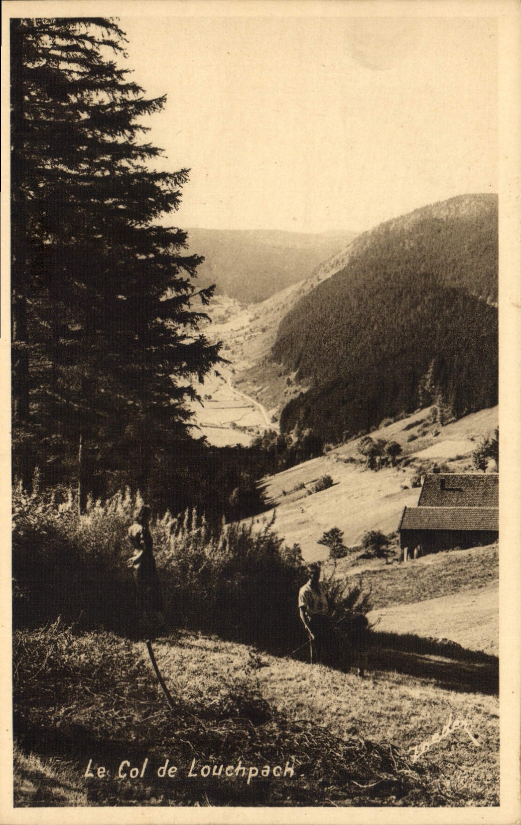 Le Col de Louchpach — vue panoramique — Édition d'Art V. Pidera, Nancy, n° 860