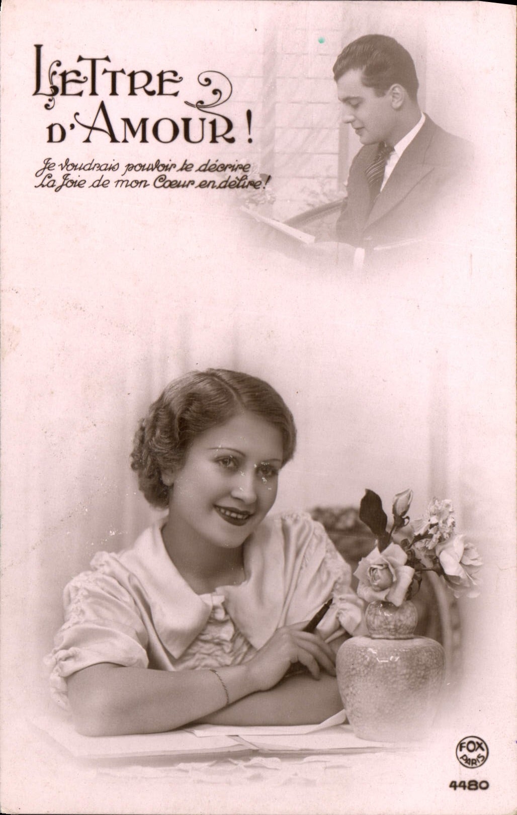 Lettre d'Amour ! — scène d'écriture amoureuse — Fox Paris n°4480