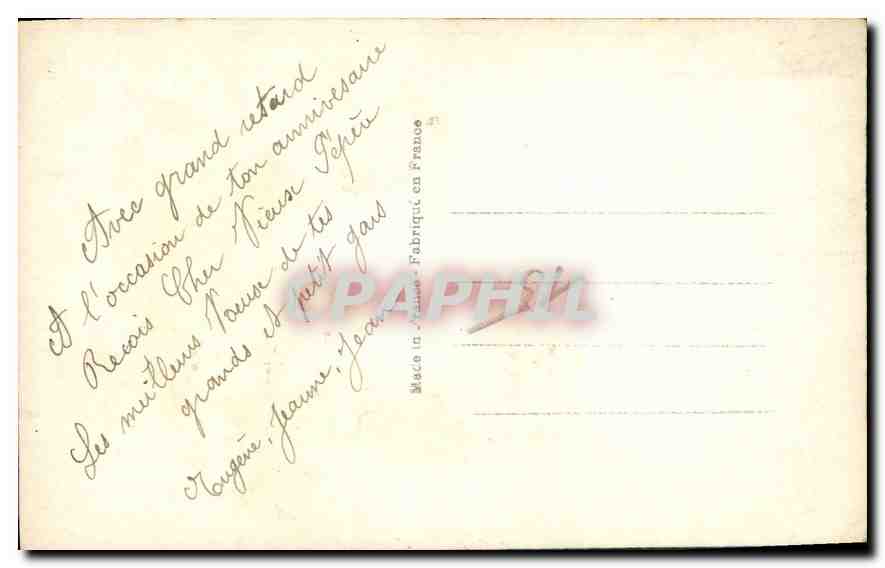 CPA Bonne Fete Homme — Verso