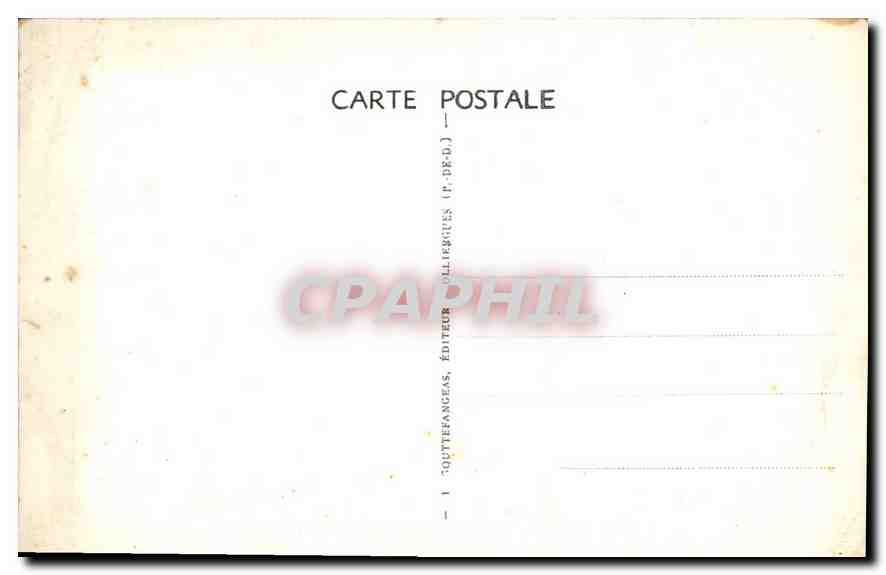 CPA Le Dent du Marais ou Saut de la Pucelle  — Rückseite