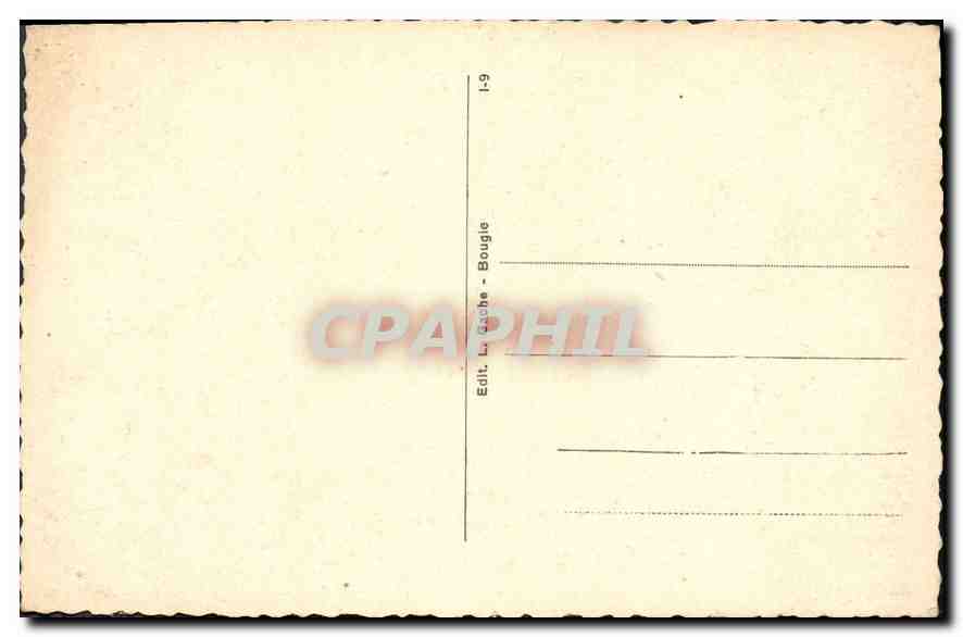CPA Bougie Anse des Alguades et Cap Noir  — Rückseite