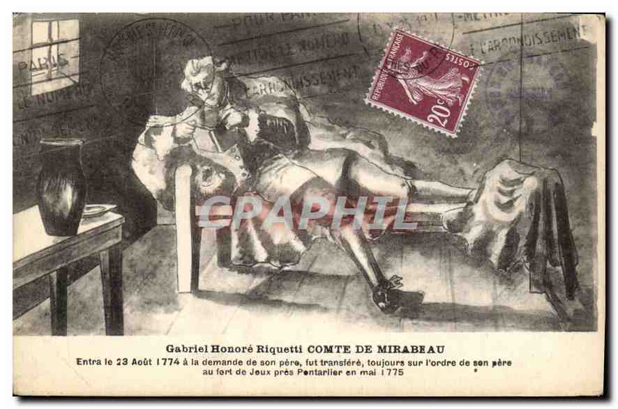 CPA Gabriel Honore Riquetti Comte de Miradeau Entra le 23 Aout 1774 a la demande de son pere fut tra