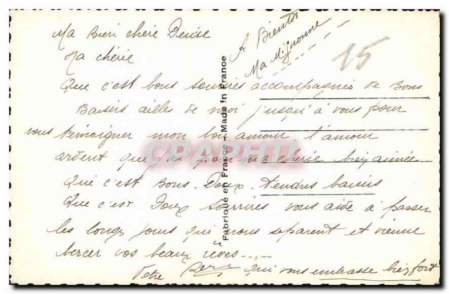 CPA Amour et Sourires le sourire a le Charme d'un langage et le plus timide y puise courage Femme — Verso