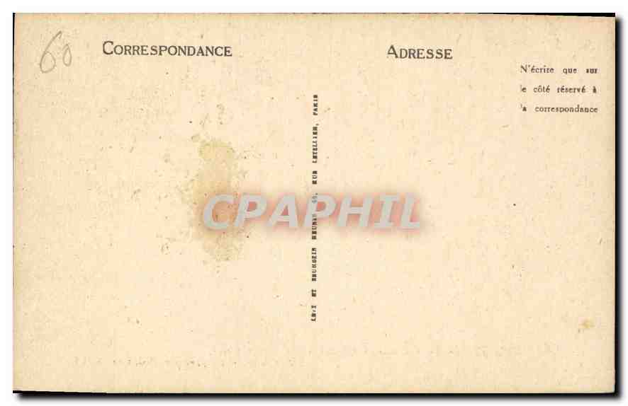 CPA Compiegne le Chateau Chambre des Imperatrices  — Verso