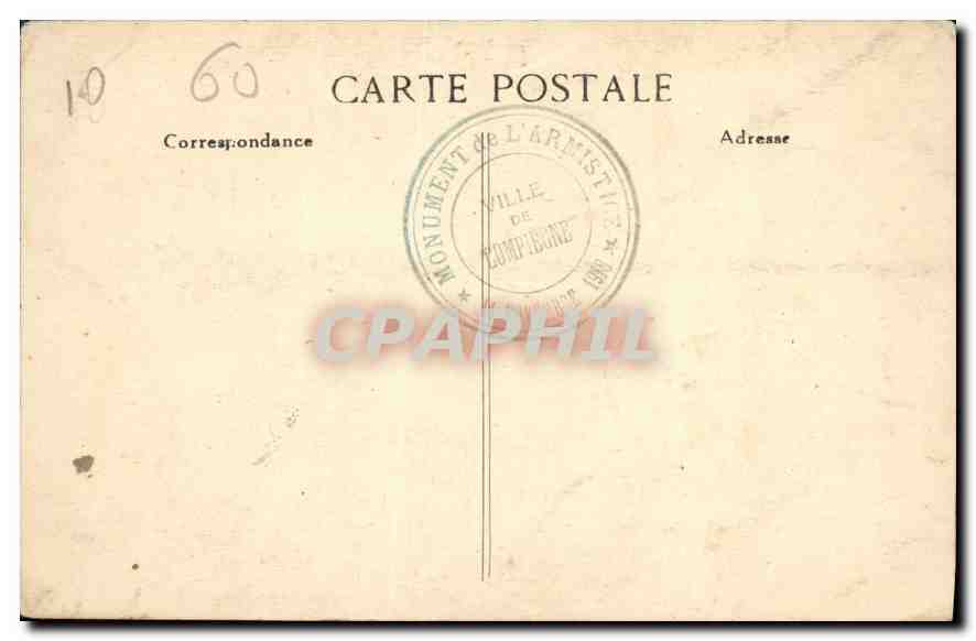 Forêt de Compiègne — Dalle commémorative de la Victoire — Inaugurée le 11 Novembre 1922 — Rückseite