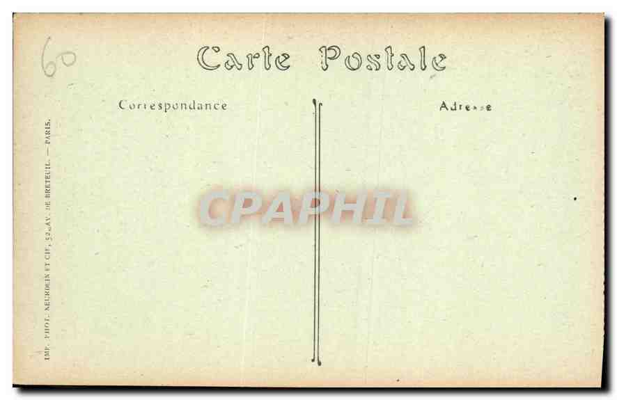 CPA Palais de Compiegne Facade principale  — Verso