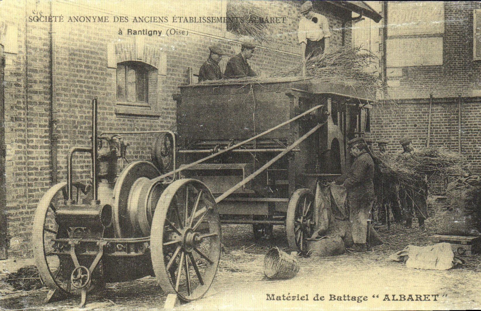 Matériel de battage "ALBARET" — Société Anonyme des Anciens Établissements Albaret à Rantigny (Oise)
