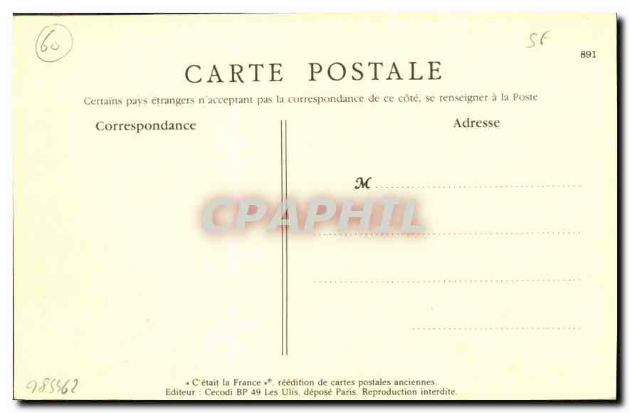 Matériel de battage "ALBARET" — Société Anonyme des Anciens Établissements Albaret à Rantigny (Oise) — Rückseite