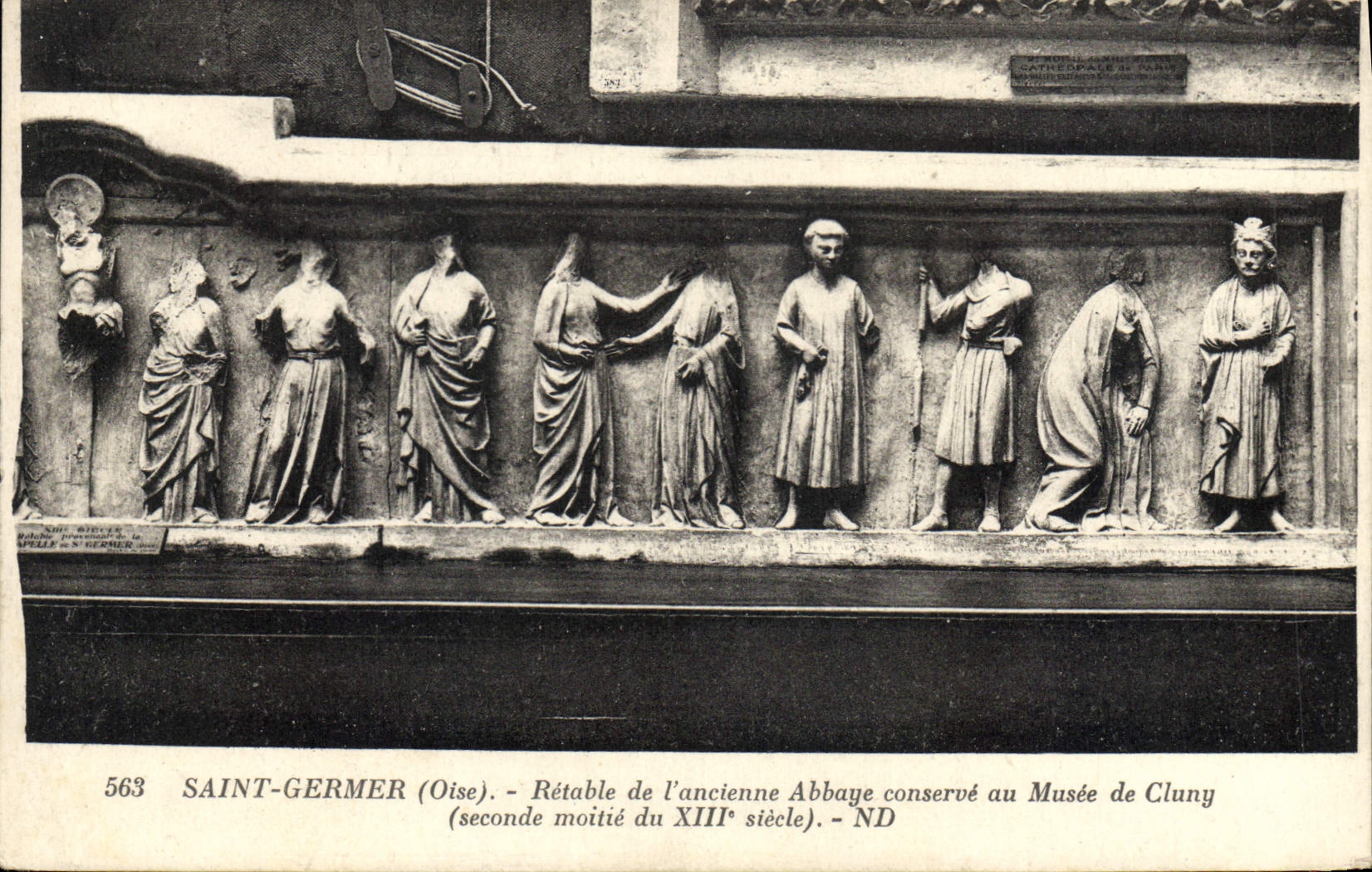 CPA Saint Germer Oise Retable de l'ancienne Abbaye conserve au Musee de Cluny seconde moitie du XIII