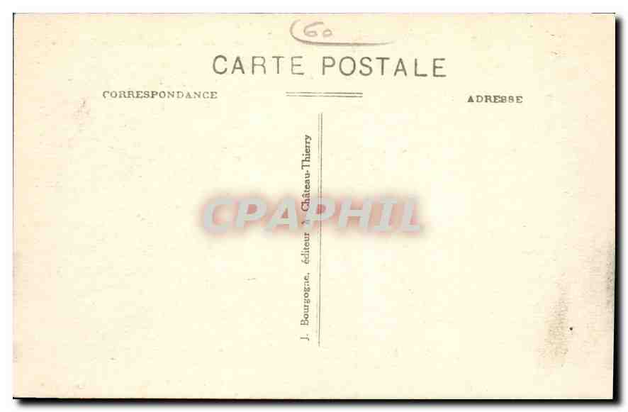 CPA Chantilly Oise le Chateau Facade Nord Ouest  — Rückseite