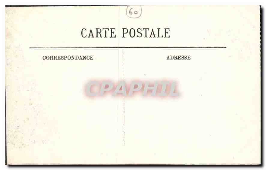 CPA Pierrefonds le Chateau la Salle des Gardes  — Rückseite