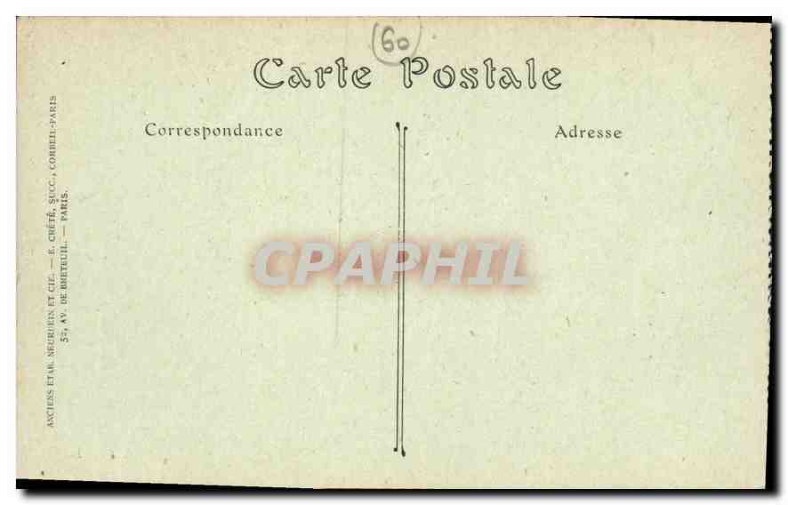CPA Palais de Compiegne la Salle des Gardes  — Rückseite