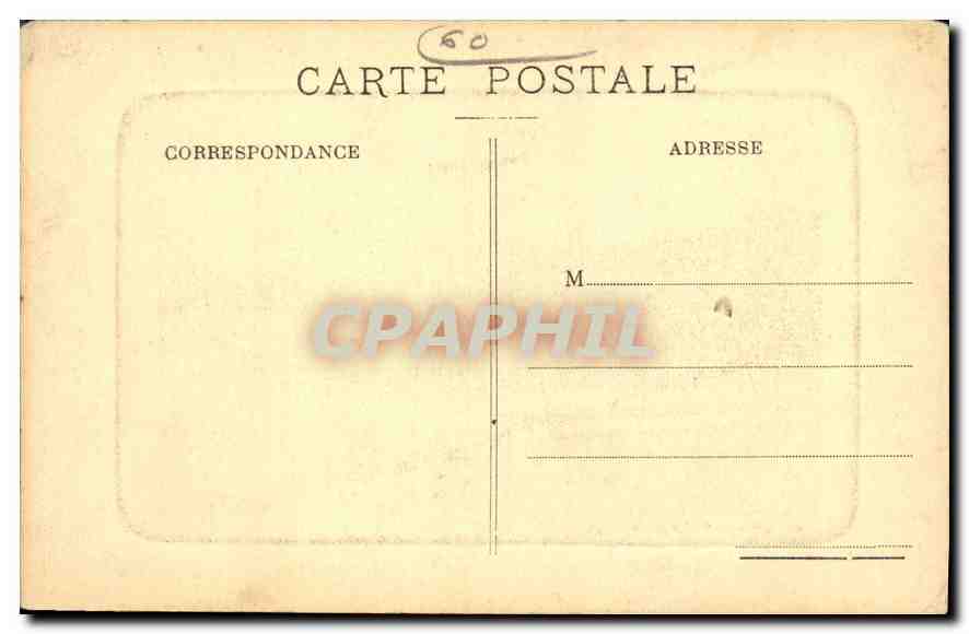 Chantilly — Parterres de l'intérieur du Château — Edit. Chavioche, Hôtel d'Epsem — Rückseite