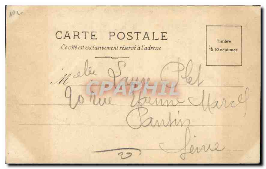 Compiègne — Le Château — S.I.P. Série N°90 — Verso