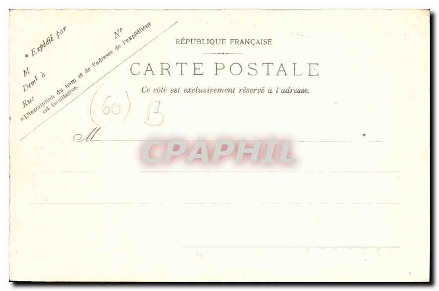 CPA Vue generale du Chateau de Pierrefonds sous la Neige  — Rückseite