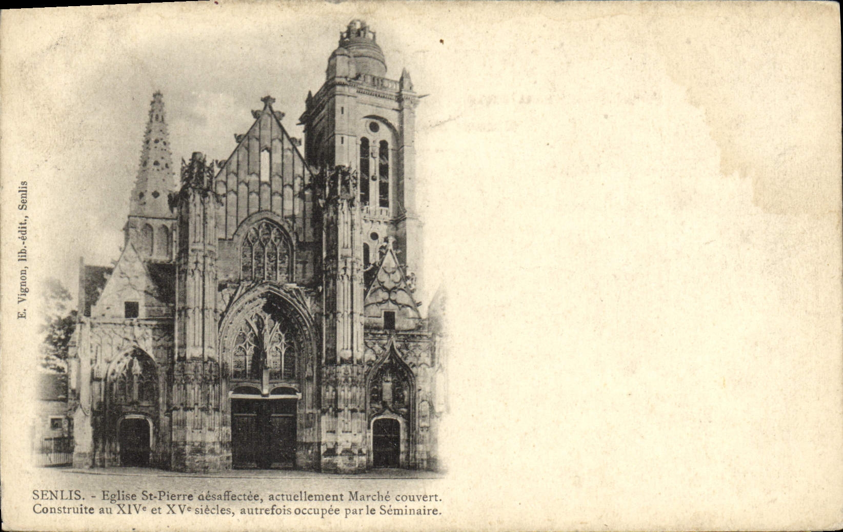 Église Saint-Pierre de Senlis — éditeur E. Vignon, n° de série non visible