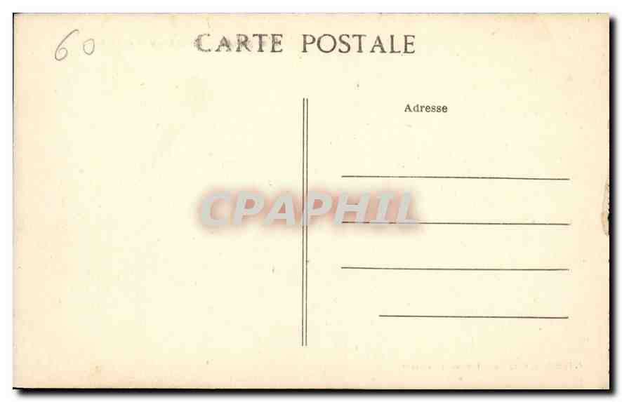 CPA Compiegne Le Chateau vue du Parc  — Rückseite