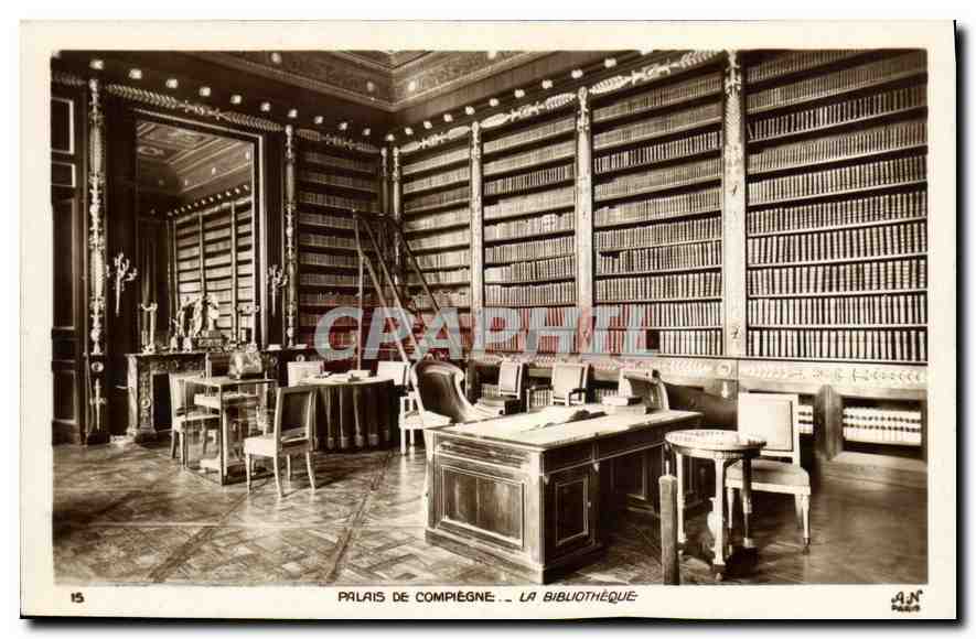 Palais de Compiègne — La Bibliothèque — A.N. Paris, n°15