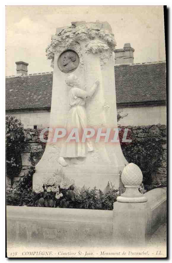 CPA Compiegne St Jean Monument de Duvauchel 