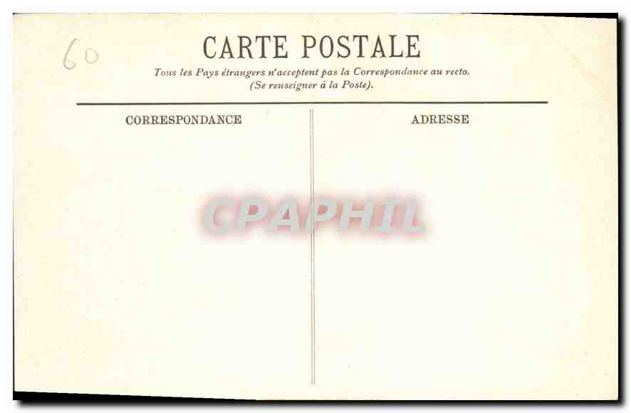 CPA Compiegne St Jean Monument de Duvauchel  — Rückseite