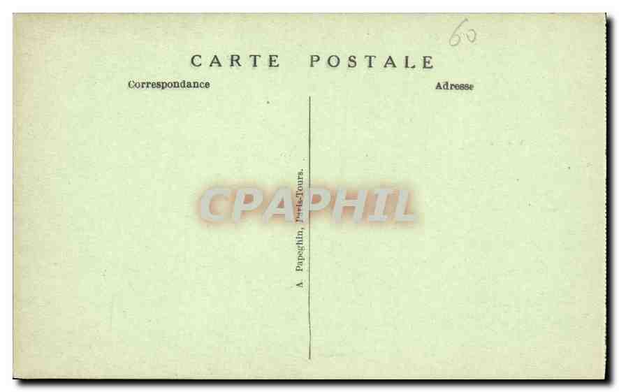 CPA Chateau de Chantilly Galerie des Cerfs  — Verso