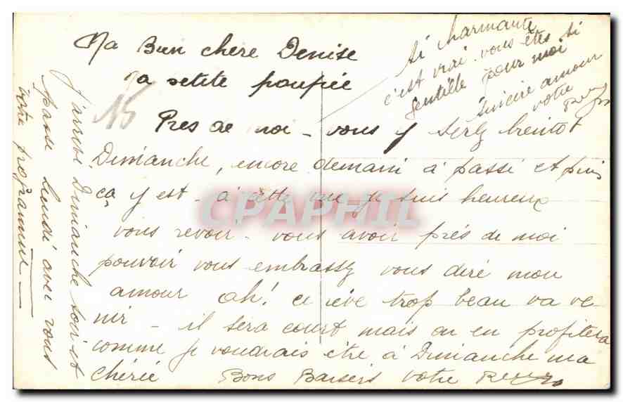 CPA Le Secret Femme — Rückseite