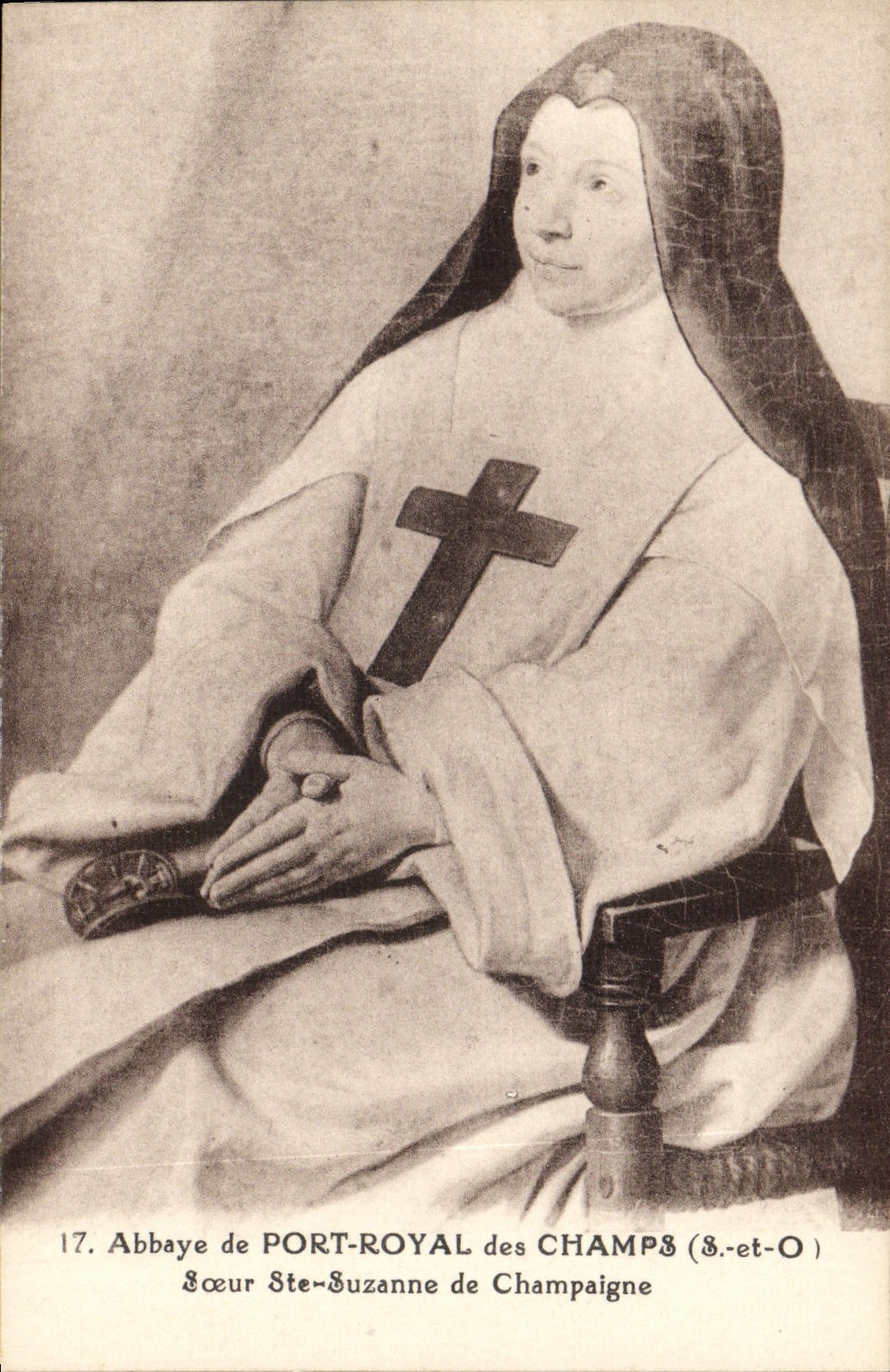 Abbaye de Port-Royal des Champs — Sœur Ste-Suzanne de Champaigne — F. David, Versailles