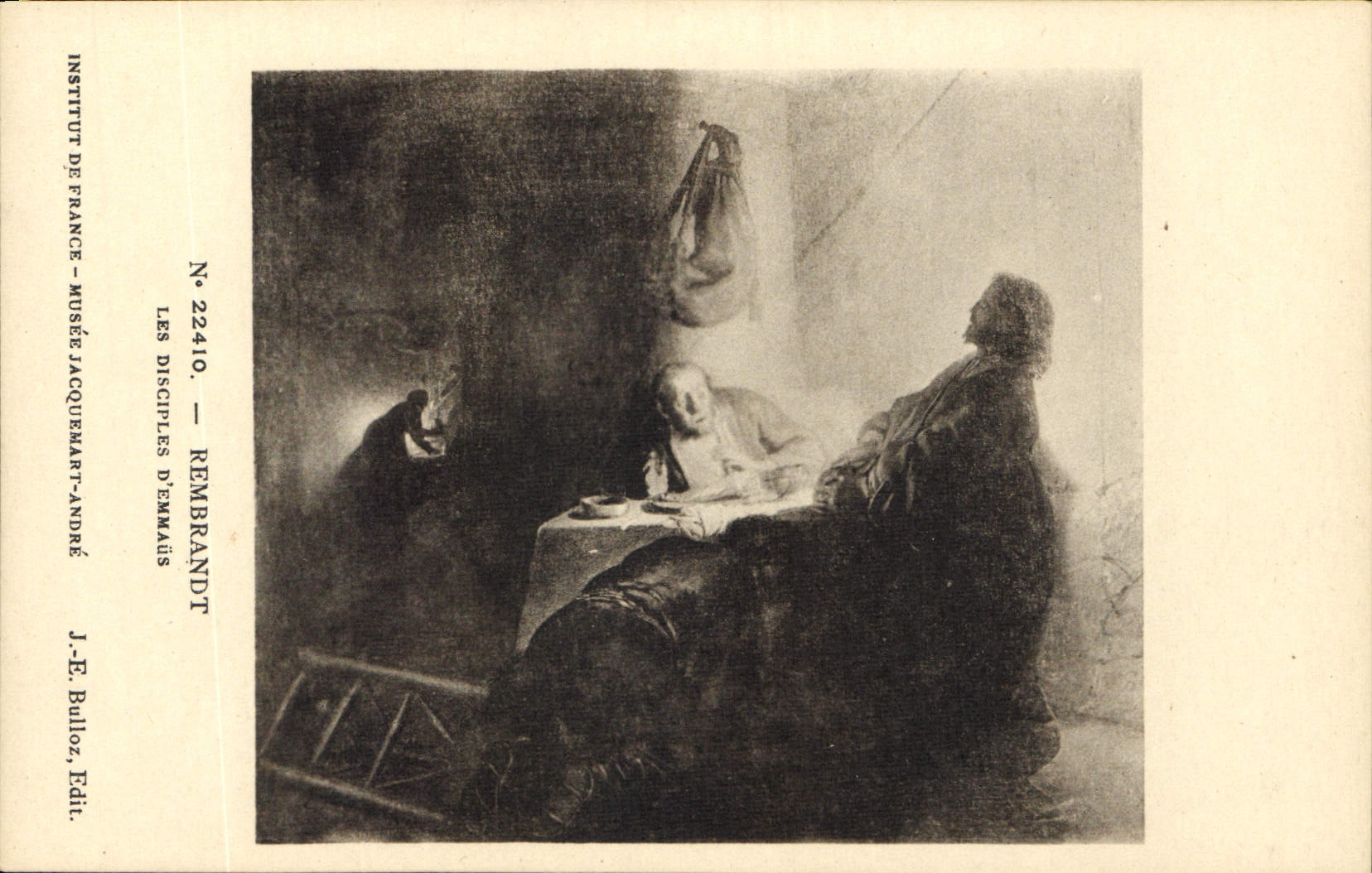CPA Rembrandt Les Disciples d'Emmaus Institut de France Musee Jacquemart Andre 