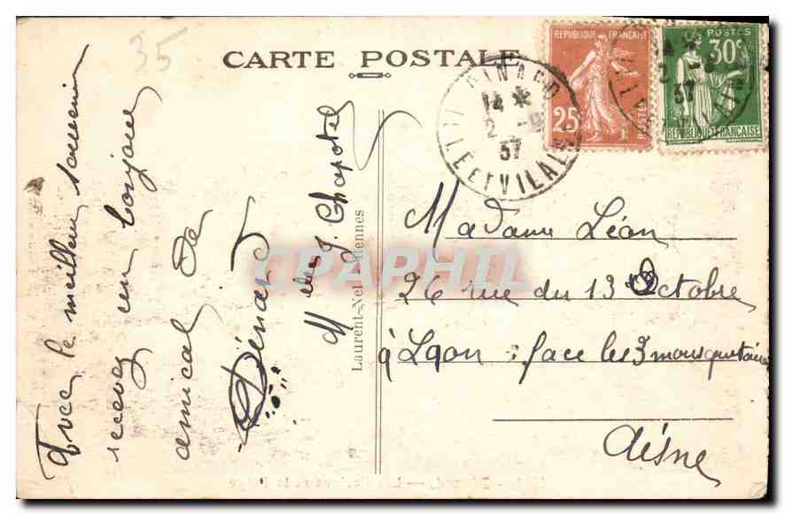 Dinard — Côte d'Emeraude — Les Casinos et la Plage — n° 1041 — Rückseite