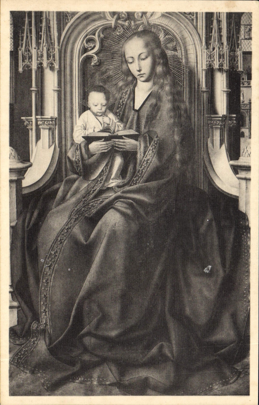 CPA Quentin Metsys 1466 1530 Vierge et enfant Musee de Bruxelles 