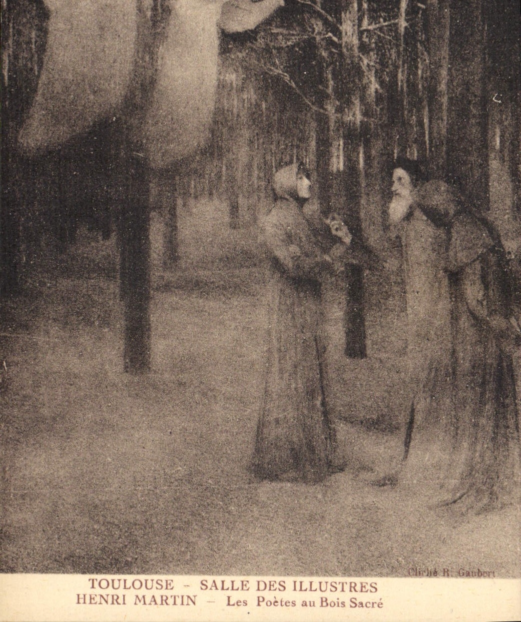 CPA Toulouse Salle des Illustres Henri Martin Les Poetes au Bois Sacre 