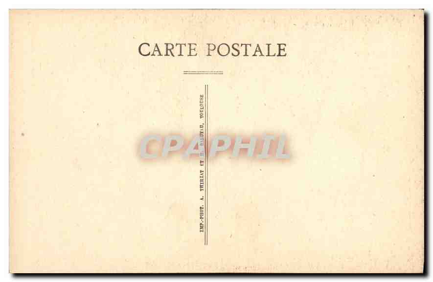 Toulouse — Salle des Illustres — Clémence Isaure apparaît aux Poètes Toulousains — Henri Martin — Édité R. Gaubert — Verso