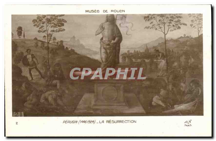 CPA Musee de Rouen Perligin 1446 1524 La Resurrection 