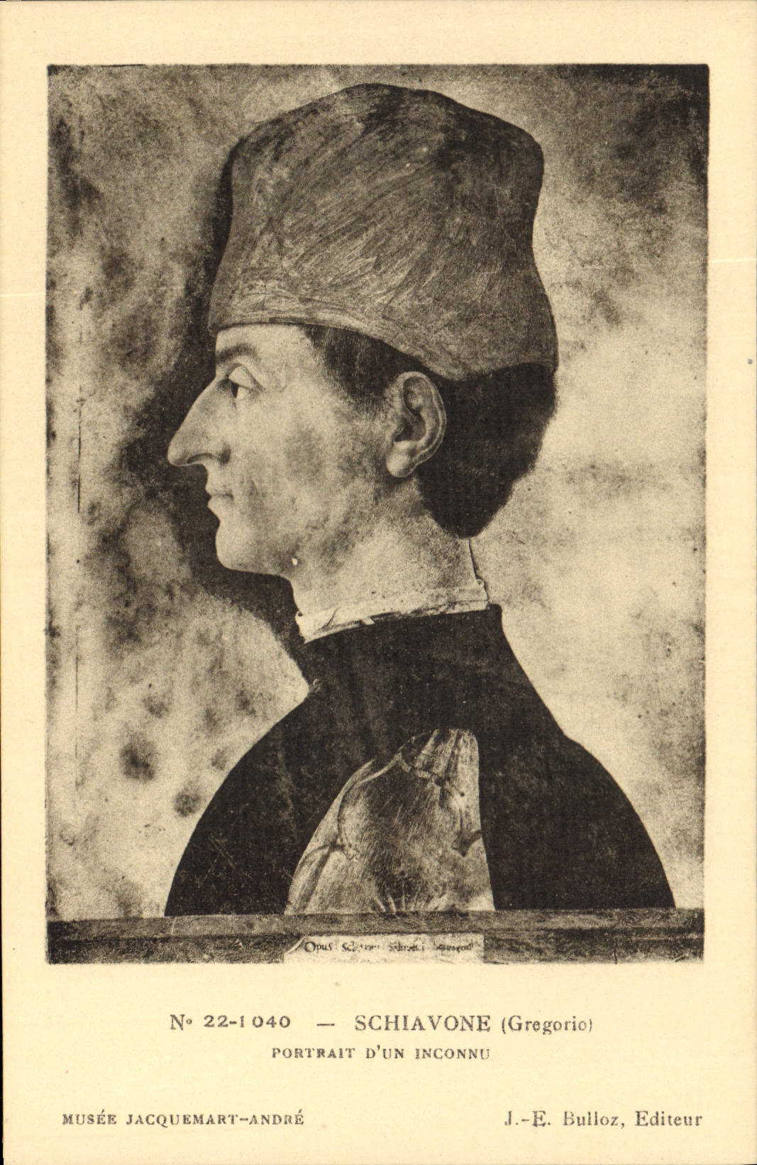 CPA Schiavone Gregorio Portrait d'un Inconnu Musee Jacquemart Andre 