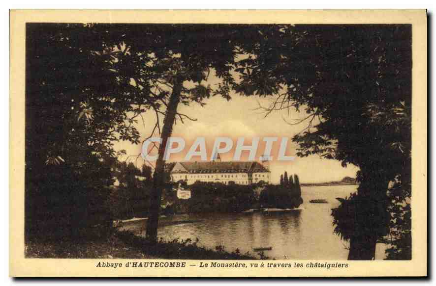 CPA Abbaye d'Hautecombe le Monastere vu a travers les chataigniers 