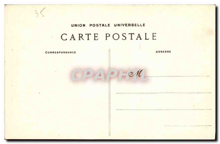 CPA Cote d'Emeraude Dinard Les Tours du Chateau du Prince Noir  — Rückseite