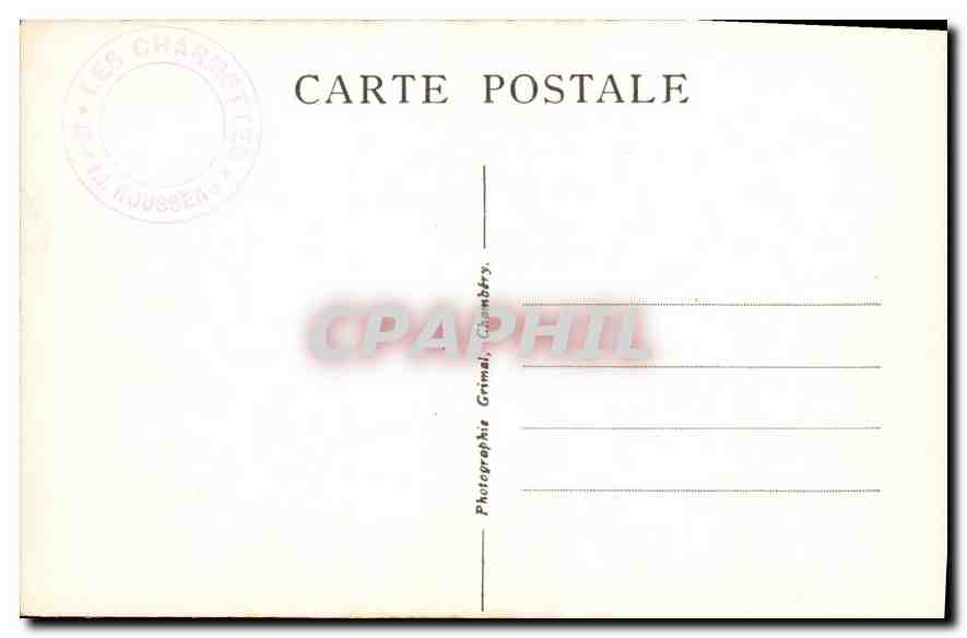 CPA Madame de Warens  — Verso