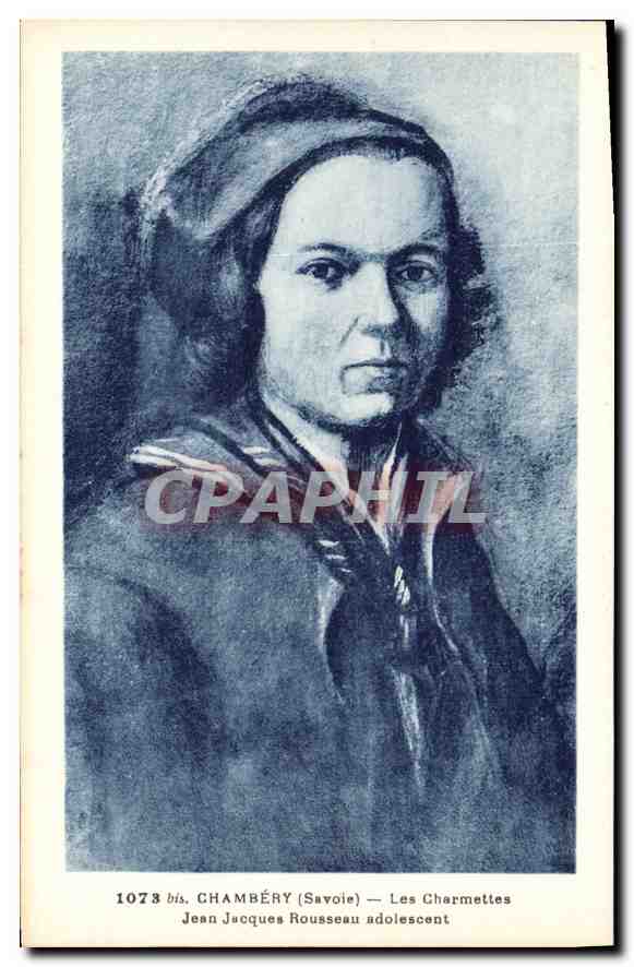 CPA Chambery Savoie Les Charmettes Jean Jacques Rousseau adolescent 
