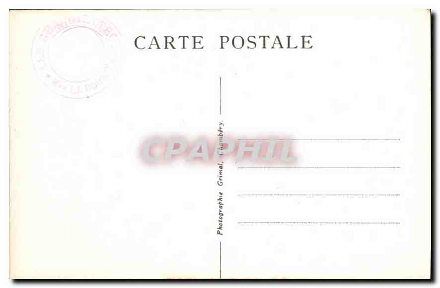 CPA Jean Jacques Rousseau  — Verso