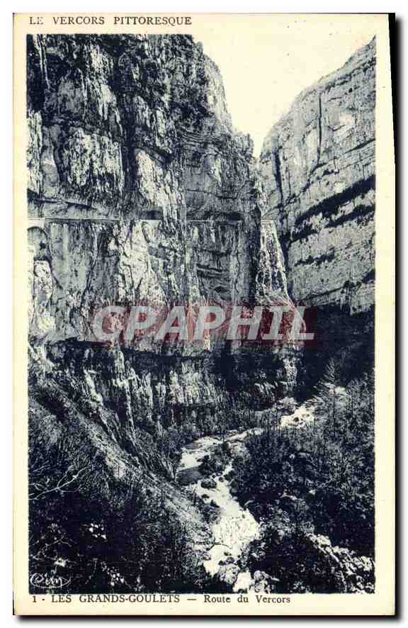 CPA Le Vercors Pittoresque les grands Goulets Route du Vercors 