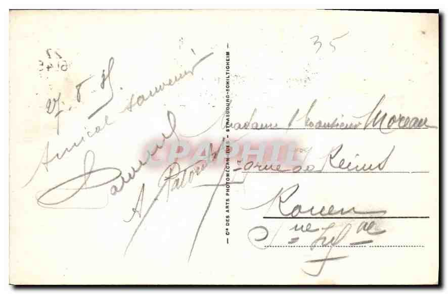 Dinard - La Plage, le Petit Casino et l'Hôtel Royal — CPA n°84, éditeur C. des Arts, Dinard — Verso